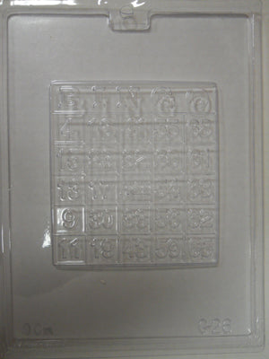 Moule à chocolat - Carte de bingo - Bouchée - Jeux (B-G26)