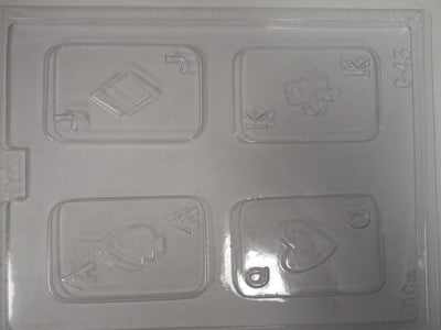 Moule à chocolat - Cartes à jouer - Bouchée - Jeux (B-G43)