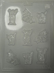 Moule à chocolat Halloween - Fantôme - Chauve-souris - Chat - Bouchée (B-H38)