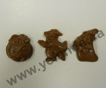 Moule à chocolat Halloween - Citrouille - Sorcière - Fantôme - Bouchée (B-H59)
