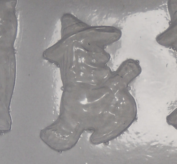 Moule à chocolat Halloween - Hibou - Sorcière - Bouchée (B-H70)