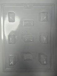 Moule à chocolat - Rectangle - Bouchée (B-I11)