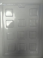 Moule à chocolat - Carrée - Bouchée (B-I154)