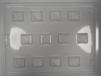 Moule à chocolat Praliné - Bouchées carrées (B-I91)