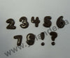 Moule à chocolat - Lettres et chiffres - Bouchée (B-L12)