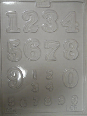 Moule à chocolat - Chiffres - Bouchée (B-L05)