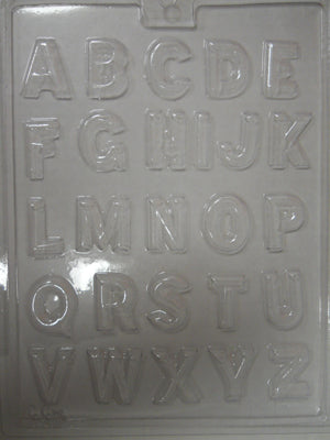 Moule à chocolat - Lettres de l'alphabet - Bouchée (B-L08)