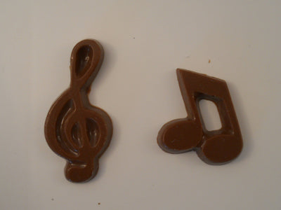 Moule à chocolat Musique - Silence - Double Croches - Clé de Fa et de Sol - Bouchée (B-M06)