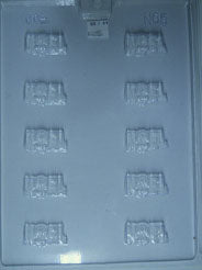 Moule à chocolat Noël - Mot Noël - Bouchée (B-N05)