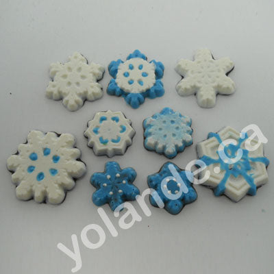 Moule à chocolat Noël - Flocon de neige - Bouchée (B-N10)