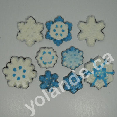 Moule à chocolat Noël - Flocon de neige - Bouchée (B-N10)