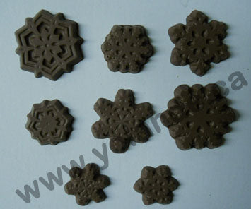 Moule à chocolat Noël - Flocon de neige - Bouchée (B-N10)