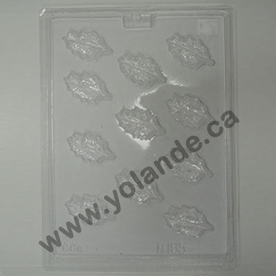 Moule à chocolat Noël - Feuille de houx - Bouchée (B-N165)