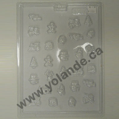 Moule à chocolat Noël - Mini-Bouchée aux formes variées (B-N202)