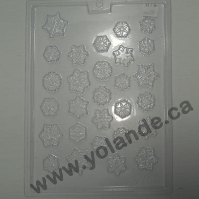 Moule à chocolat Noël - Flocon de neige - Bouchée (B-N204)