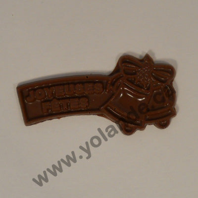 Moule à chocolat Noël - Joyeuses fêtes  - Bouchée (B-N285)