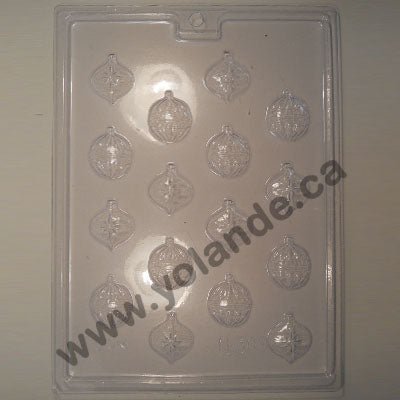 Moule à chocolat Noël - Boule de Noël à l'ancienne - Bouchée (B-N308)