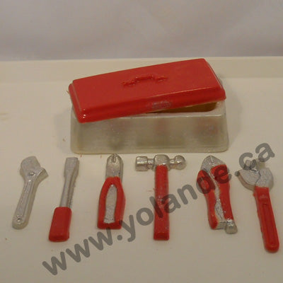 Moule à chocolat Métier - Coffre à outils - Marteau - Tourne vis - Pince (B-O02)