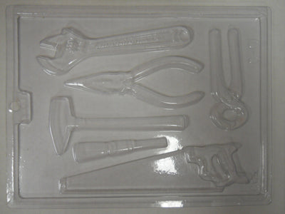 Moule à chocolat Métier - Scie - Marteau - Pince - Clé à molette (B-O01)