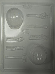 Moule à chocolat Outils - Outils, clé à molette, marteau, pince, casque protecteur (B-O16)