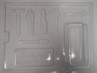 Moule à chocolat Métier - Coffre à outils - Marteau - Tourne vis - Pince (B-O02)