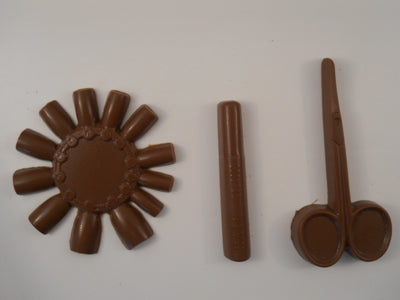 Moule à chocolat Métier - Manucure - Lime à ongle - Ciseau - Vernis (B-O04)