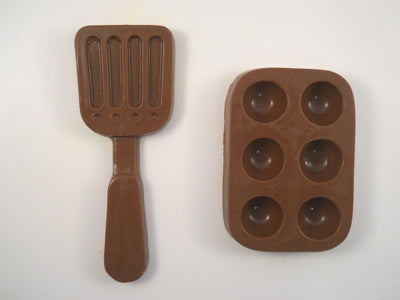 Moule à chocolat Métier - Cuisinier - Spatule- Rouleau à pâte - Cuillère (B-O05)