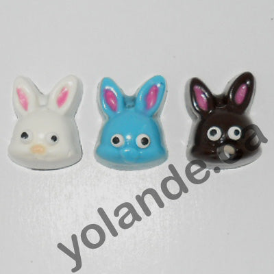 Moule à chocolat de Pâques - Tête lapin - Bouchée (B-P36)