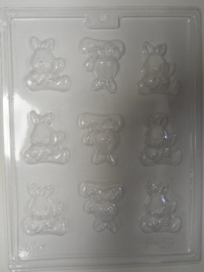 Moule à chocolat de Pâques - Lapin assis - Bouchée (B-P39)