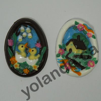 Moule à chocolat de Pâques - Plaque panier - Bouchée (B-P46)