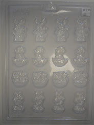 Moule à chocolat de Pâques - Assortie - Bouchée (B-P59)