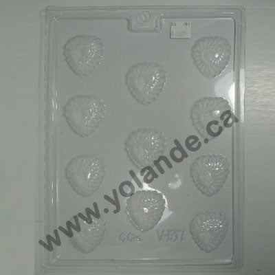 Moule à chocolat St-Valentin - Coeur - Bouchée (B-V137)