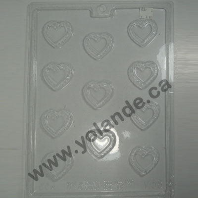 Moule à chocolat St-Valentin - Coeur - Bouchée (B-V58)