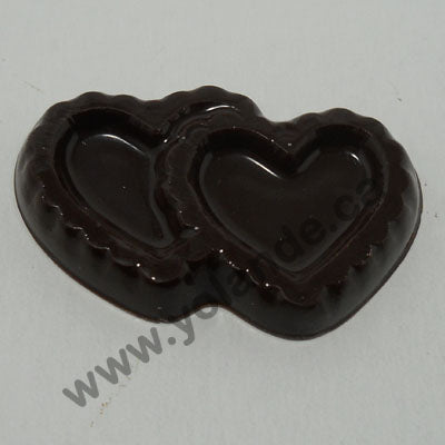 Moule à chocolat St-Valentin - Coeur double - Bouchée (B-V60)