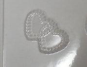 Moule à chocolat St-Valentin - Coeur double - Bouchée (B-V61)