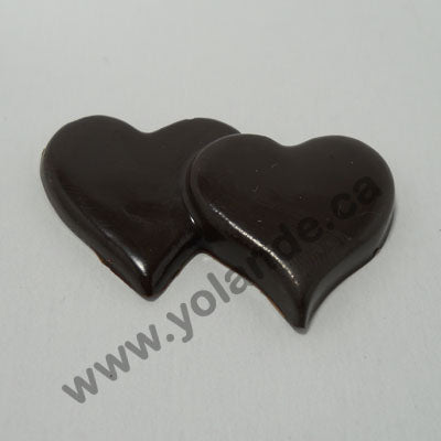 Moule à chocolat St-Valentin - Coeur double - Bouchée (B-V87)