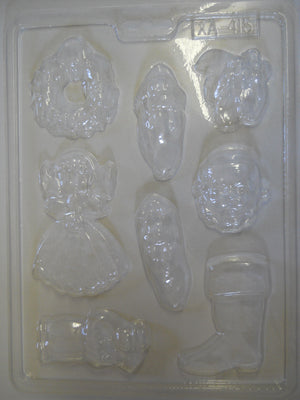 Couronne - Botte - Ange - Bonhomme de Neige - Noël - 3" - Bouchée (XA-415)