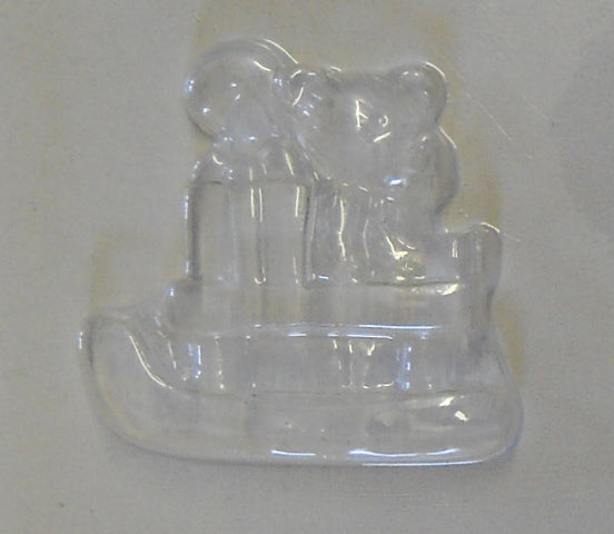 Cheval à bascul - Traineau cadeau - Bas - Bouchée - Noël (XA-485)