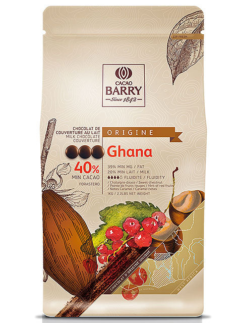 Barry Chocolat 40.5% au lait Ghana 1 kg