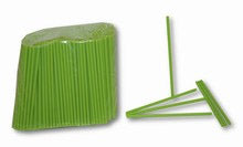 Bâtons de plastique Vert pâle 4 1/2", qté 50