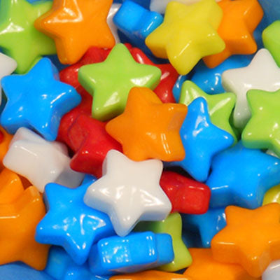 Bonbon dur en forme d'étoile multi-couleur
