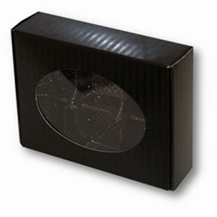 Boîte à chocolat, 1/4 lb Noire avec fenêtre