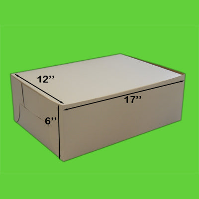 Boîte à gâteau 12" x 17" x 6" **ATTENTION ** ramassage en magasin seulement