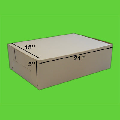 Boîte à gâteau 15" x 21" x 4" **ATTENTION ** ramassage en magasin seulement