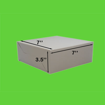 Boîte à gâteau 7" x 7" x 3.5"