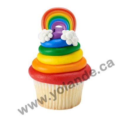 Bague Arc-en-ciel pour petits gâteaux