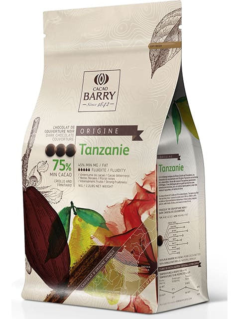 Barry Chocolat 75% noir Tanzanie 1 kg