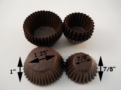 Caissette brune 1.25", (quantité: 80 environ)