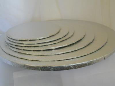 Copie de Plateau de carton rond 7" x 1/2" argent