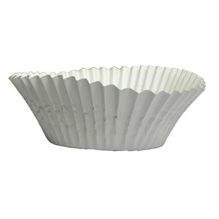 Caissette métallique pour cup cake, Blanc gris - régulière